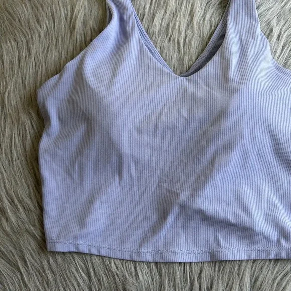 All In Motion Wireless Sports Bra Womens Size Medium Purple Light Support V-Neck - Picture 4 of 9